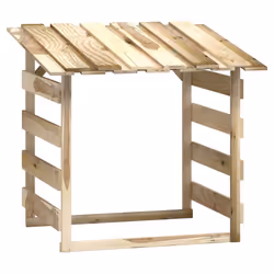 vidaXL Pergole con Tetto 6 pz 100x90x100 cm Legno di Pino Impregnato - Vista aggiuntiva 3