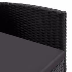 VidaXL 318709 sedia da esterno Terrazzo Seduta imbottita Rattan sintetico, Acciaio Nero - Vista aggiuntiva 6