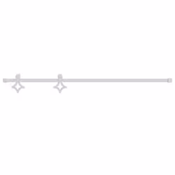 Kit Accessori per Porta Scorrevole 183 cm in Acciaio Biancocod mxl 119026 - Vista aggiuntiva 2
