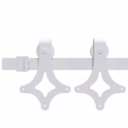 Kit Accessori per Porta Scorrevole 183 cm in Acciaio Biancocod mxl 119026 - Vista aggiuntiva 3