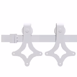 Kit Accessori per Porta Scorrevole 200 cm in Acciaio Biancocod mxl 95101 - Vista aggiuntiva 3