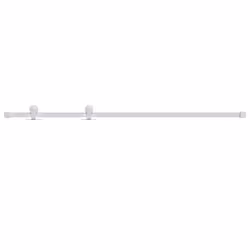 vidaXL Kit Accessori per Porta Scorrevole 183 cm in Acciaio Bianco - Vista aggiuntiva 2
