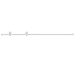 vidaXL Kit Accessori per Porta Scorrevole 200 cm in Acciaio Bianco - Vista aggiuntiva 2