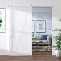 Kit Accessori per Porta Scorrevole 200 cm in Acciaio Bianco Vidaxl 69994
