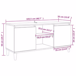 VidaXL 813158 supporto TV e sistema audio - Vista aggiuntiva 8