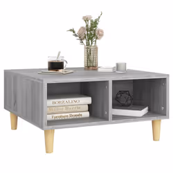 vidaXL Tavolino da Salotto Grigio Sonoma 60x60x30 cm in Truciolato - Vista aggiuntiva 3