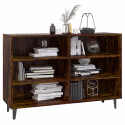 vidaXL Credenza Rovere Fumo 103,5x35x70 cm in Truciolato - Vista aggiuntiva 3
