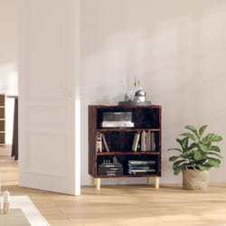 Credenza in stile retrò con 3 ripiani disponibile in vari colori colore : Rovere Fumo