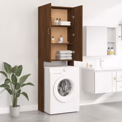 Mobile per Lavatrice Rovere Marrone 64x25,5x190 cmcod mxl 121383 - Vista aggiuntiva 3