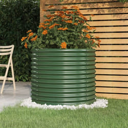 Vidaxl - Vaso da Giardino Acciaio Verniciato a Polvere 80x80x68 cm Verde