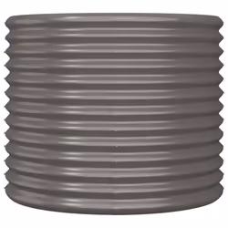 vidaXL Vaso da Giardino Acciaio Zincato 80x80x68cm Grigio - Vista aggiuntiva 3