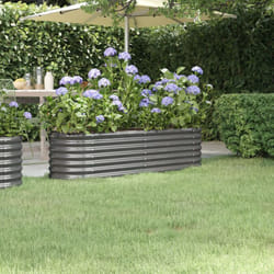 Vidaxl - Letto Giardino Acciaio Verniciato a Polvere 152x40x36 cm Grigio 85056