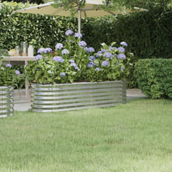 Vidaxl - Letto Giardino Acciaio Verniciato a Polvere 152x40x36cm Argento