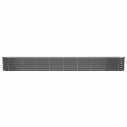Letto da Giardino in Acciaio a Polvere 332x40x36 cm Antracitecod mxl 95426
