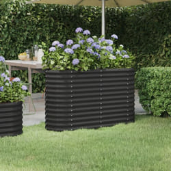 Vidaxl - Letto da Giardino in Acciaio a Polvere 114x40x68 cm Antracite
