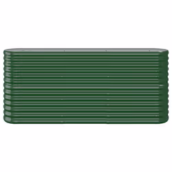 vidaXL Letto Giardino Acciaio Zincato 152x40x68 cm Verde - Vista aggiuntiva 3