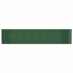 vidaXL Letto Giardino Acciaio Verniciato a Polvere 332x40x68 cm Verde - Vista aggiuntiva 3