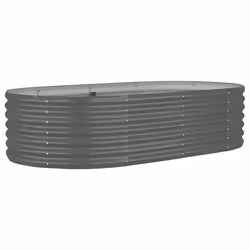 vidaXL Letto Giardino Acciaio Zincato 152x80x36 cm Grigio - Vista aggiuntiva 2