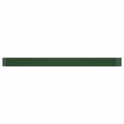vidaXL Letto Giardino Acciaio Zincato 512x80x36 cm Verde - Vista aggiuntiva 3