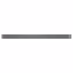 vidaXL Letto Giardino Acciaio Zincato 620x80x36 cm Grigio - Vista aggiuntiva 3