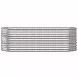 vidaXL Letto Giardino Acciaio Zincato 224x80x68cm Argento - Vista aggiuntiva 3