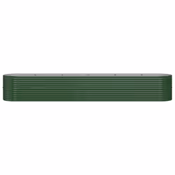 vidaXL Letto Giardino Acciaio Zincato 440x80x68 cm Verde - Vista aggiuntiva 3