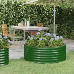 Vidaxl - Letto Giardino Acciaio Verniciato a Polvere 100x100x36 cm Verde 454529
