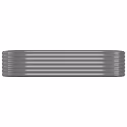 vidaXL Letto Giardino Acciaio Zincato 175x100x36cm Grigio - Vista aggiuntiva 3