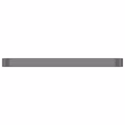 vidaXL Letto Giardino Acciaio Zincato 507x100x36cm Grigio - Vista aggiuntiva 3