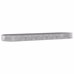 vidaXL Letto Giardino Acciaio Zincato 523x140x36 cm Argento - Vista aggiuntiva 2