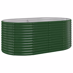 vidaXL Letto Giardino Acciaio Zincato 175x100x68 cm Verde - Vista aggiuntiva 2