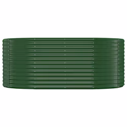 vidaXL Letto Giardino Acciaio Zincato 175x100x68 cm Verde - Vista aggiuntiva 3