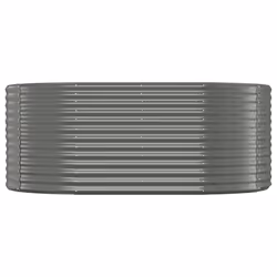 vidaXL Letto Giardino Acciaio Zincato 175x100x68cm Grigio - Vista aggiuntiva 3
