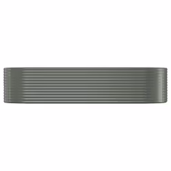 vidaXL Letto Giardino Acciaio Zincato 322x100x68cm Grigio - Vista aggiuntiva 3