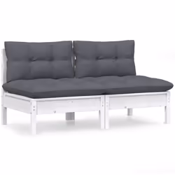 VidaXL 3095993, 2 seduta(e), Bianco, 635 mm, 635 mm, 625 mm