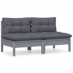 VidaXL 3095994, 2 seduta(e), Grigio, 635 mm, 635 mm, 625 mm