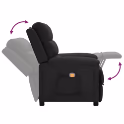 VidaXL 342353 sedia massaggiante elettrica Nero - Vista aggiuntiva 5