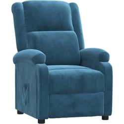 Vidaxl - Poltrona Reclinabile Blu in Velluto