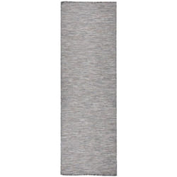 Tappeto da Esterni a Tessitura Piatta 80x250 cm Marrone e Blu Vidaxl 836096