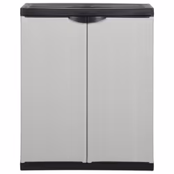 Armadietto da Giardino con 1 Ripiano Grigio e Nero 68x40x85 cmcod mxl 118526 - Vista aggiuntiva 2