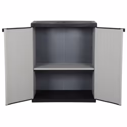 Armadietto da Giardino con 1 Ripiano Grigio e Nero 68x40x85 cmcod mxl 118526 - Vista aggiuntiva 3