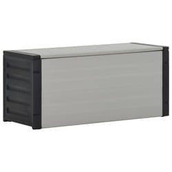 VidaXL 340988 bidone per la spazzatura Polipropilene (PP), Cloruro di polivinile (PVC) Nero, Grigio