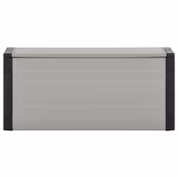 VidaXL 340988 bidone per la spazzatura Polipropilene (PP), Cloruro di polivinile (PVC) Nero, Grigio - Vista aggiuntiva 2