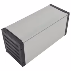 VidaXL 340988 bidone per la spazzatura Polipropilene (PP), Cloruro di polivinile (PVC) Nero, Grigio - Vista aggiuntiva 5
