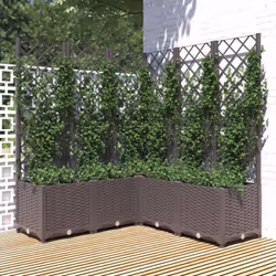Grazie a questa fioriera da giardino con graticcio, potrete decorare l'ingresso, il balcone, la terrazza e il giardino con be ...