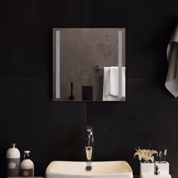 vidaXL Specchio da Bagno con Luci LED 40x40 cm - Vista aggiuntiva 3