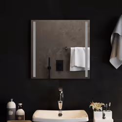 vidaXL Specchio da Bagno con Luci LED 50x50 cm - Vista aggiuntiva 3