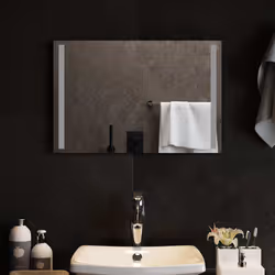 vidaXL Specchio da Bagno con Luci LED 60x40 cm - Vista aggiuntiva 3