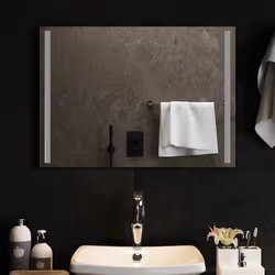 vidaXL Specchio da Bagno con Luci LED 70x50 cm - Vista aggiuntiva 3
