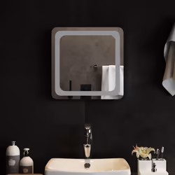 vidaXL Specchio da Bagno con Luci LED 40x40 cm - Vista aggiuntiva 3